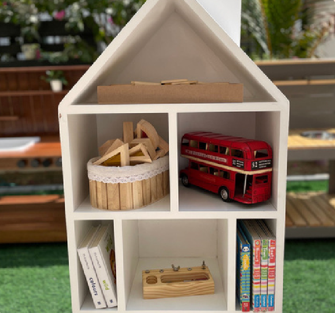 Little House book shelves